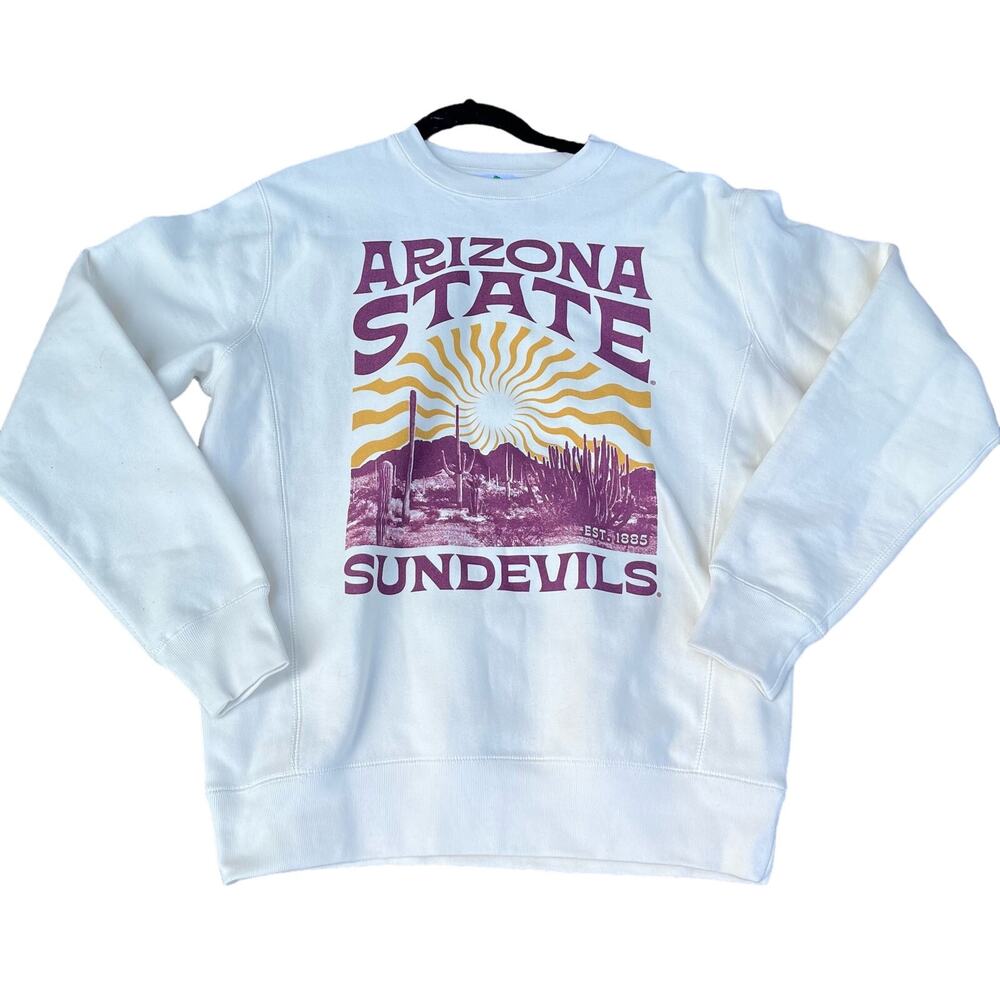 Arizona State Sun Devils Heavyweight Crew Neck Sweatshirt - Cream